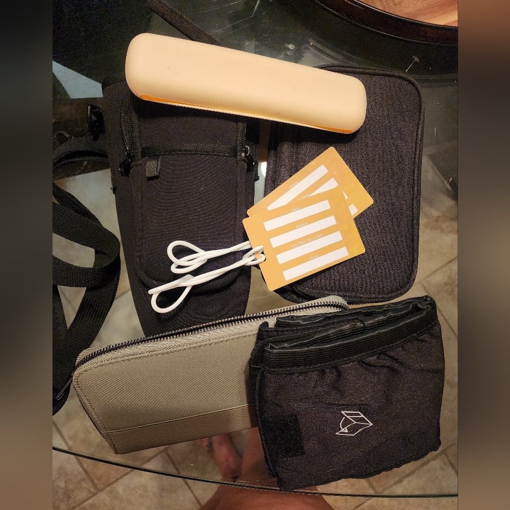 Small group of travel items